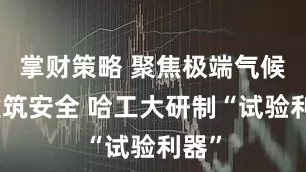 掌财策略 聚焦极端气候下建筑安全 哈工大研制“试验利器”