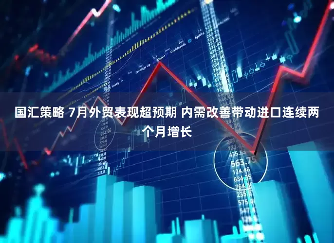 国汇策略 7月外贸表现超预期 内需改善带动进口连续两个月增长