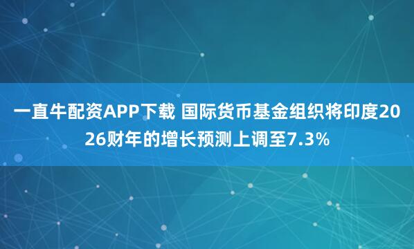 一直牛配资APP下载 国际货币基金组织将印度2026财年的增长预测上调至7.3%